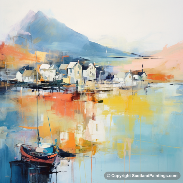 Painting - Ullapool Harbour - Scottish Harbours