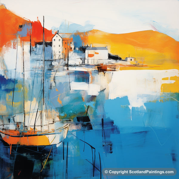 Painting - Mallaig Harbour - Scottish Harbours