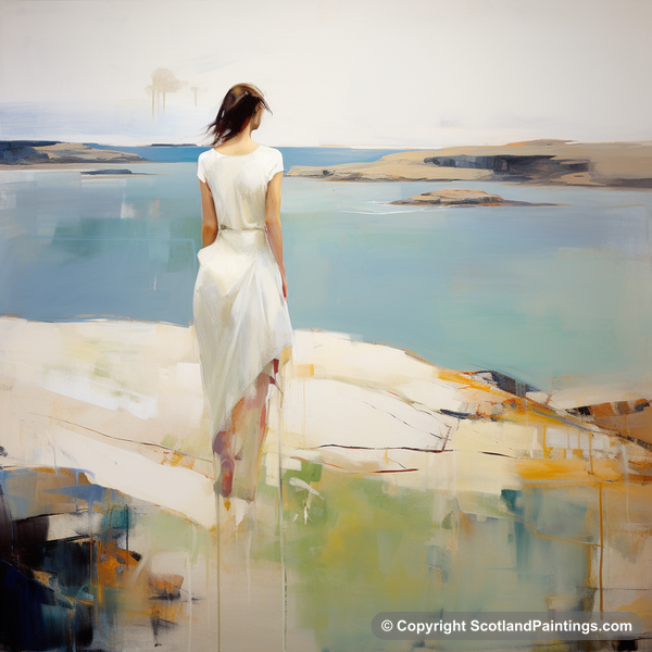 Painting - Isle of Iona - White Dress