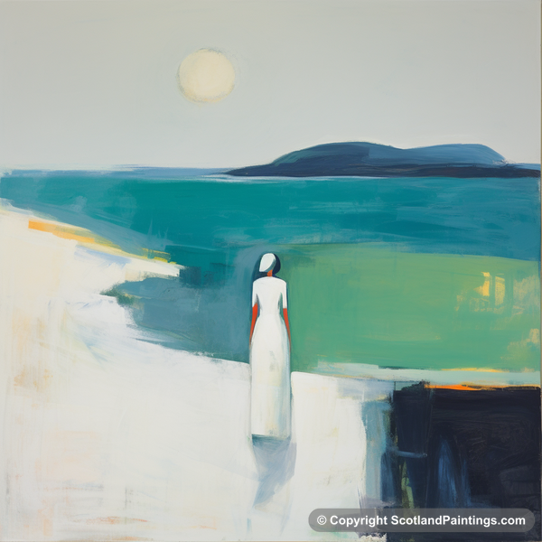 Painting - Isle of Mull - White Dress