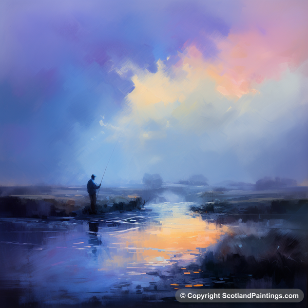 Painting - River Don - Scotland Fly Fishing