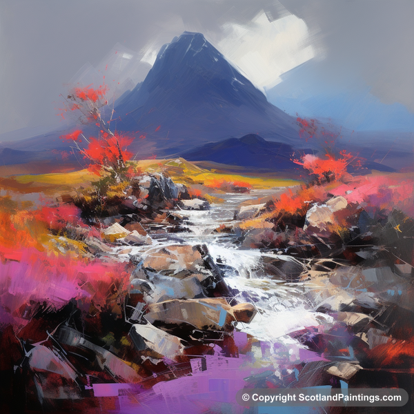 Painting - Buachaille Etive Mòr - Scottish Flowers and Flora