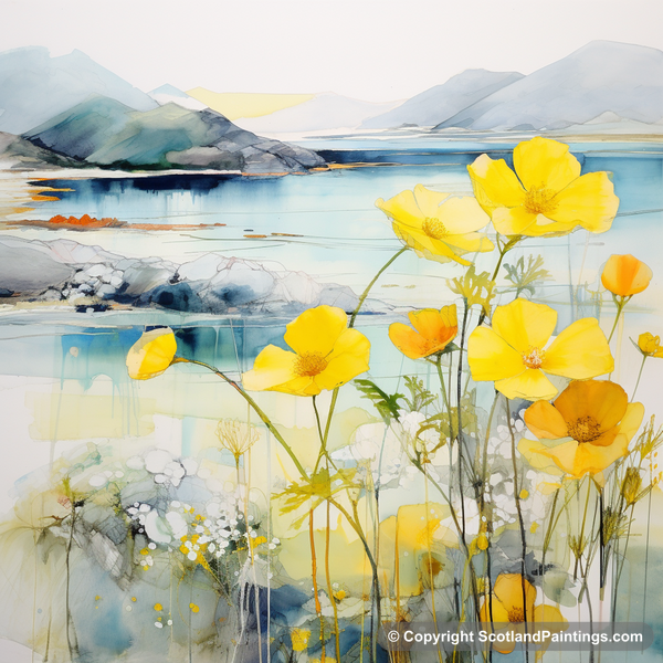 Painting - Argyll and Bute - Scottish Flowers and Flora