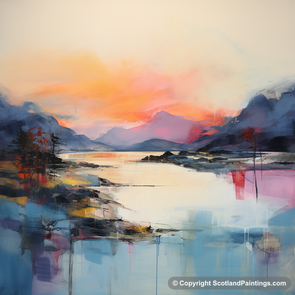 Painting - Shieldaig Bay - Scottish Coves