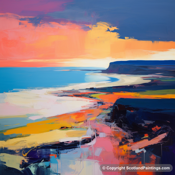 Painting - Lunan Bay - Scottish Beaches