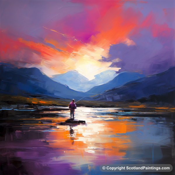 Painting - River Orchy - Scotland Fly Fishing