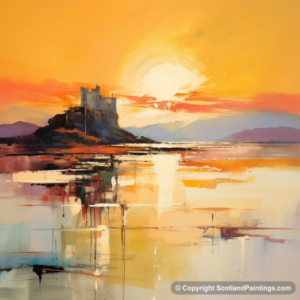 Painting - Castle Stalker Bay - Scottish Coves