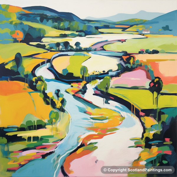 Painting - River Lyon - Scottish Rivers