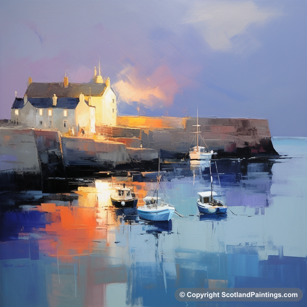 Painting - Crail Harbour - Scottish Harbours