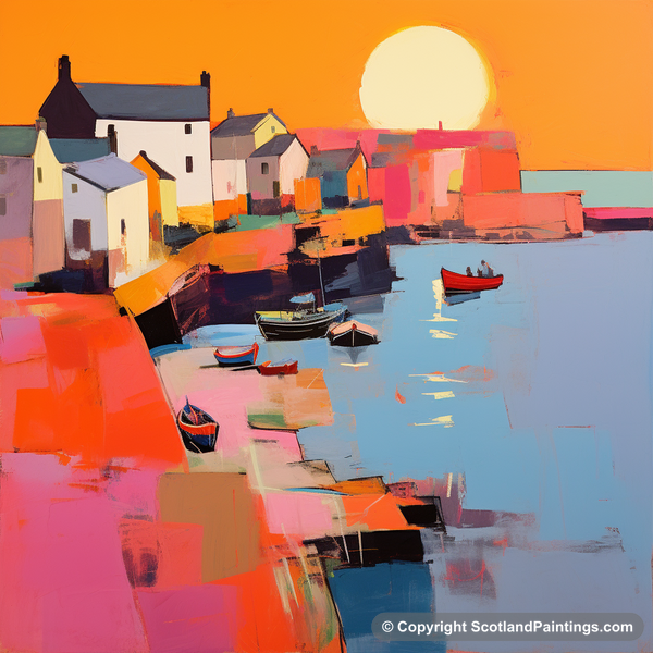 Painting - Crail Harbour - Scottish Harbours