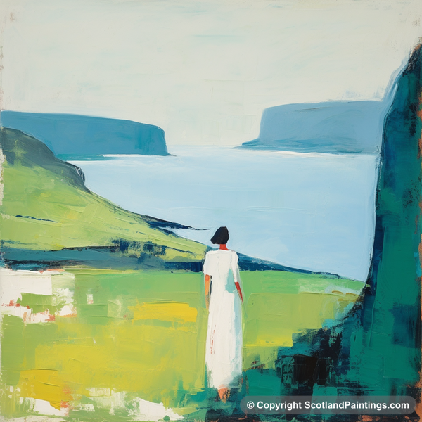 Painting - Isle of Mull - White Dress