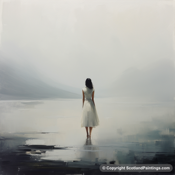 Painting - Isle of Arran - White Dress