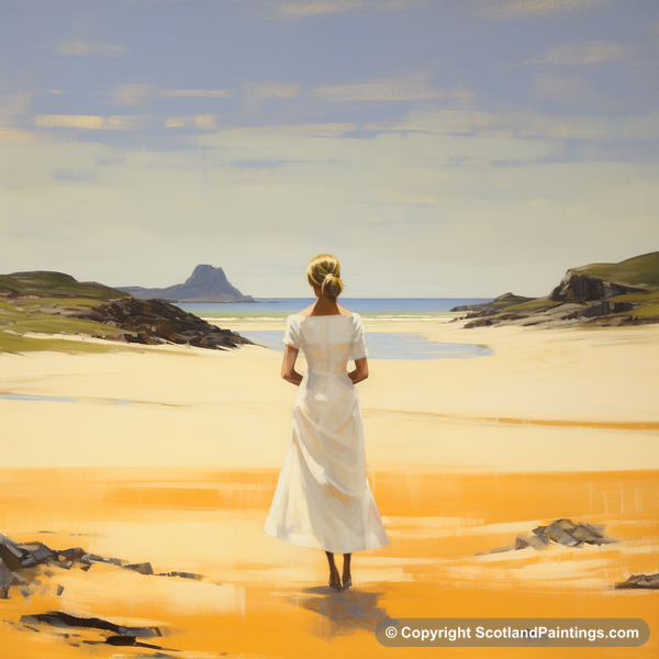 Painting - Morar - White Dress