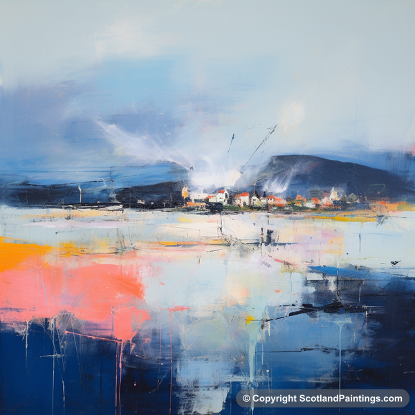 Painting - Whitehills Harbour - Scottish Harbours