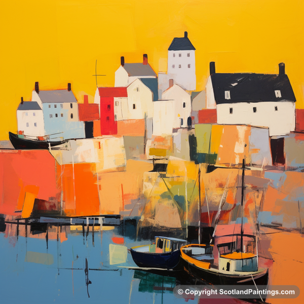 Painting - St Monans Harbour - Scottish Harbours