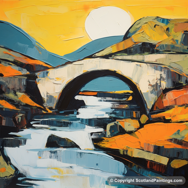 Painting - Clachan Bridge - Scottish Bridges