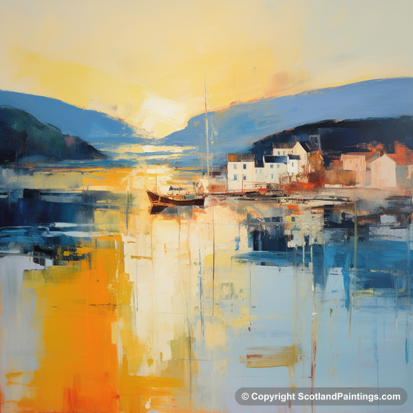 Painting - Cromarty Harbour - Scottish Harbours