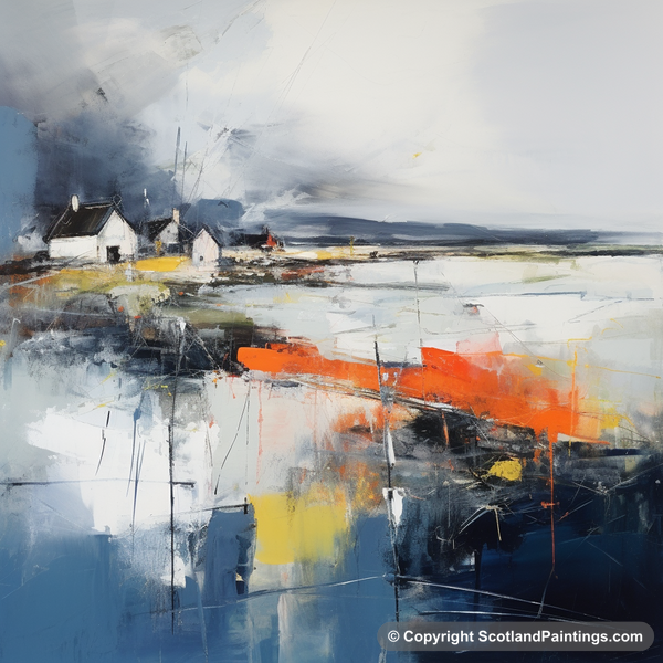 Painting - Whitehills Harbour - Scottish Harbours