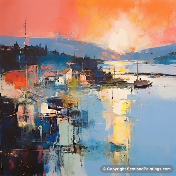 Painting - Tobermory Harbour - Scottish Harbours