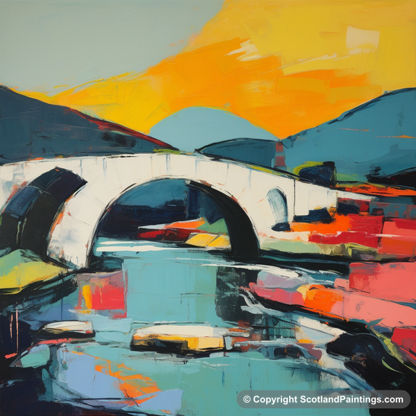 Painting - Clachan Bridge - Scottish Bridges