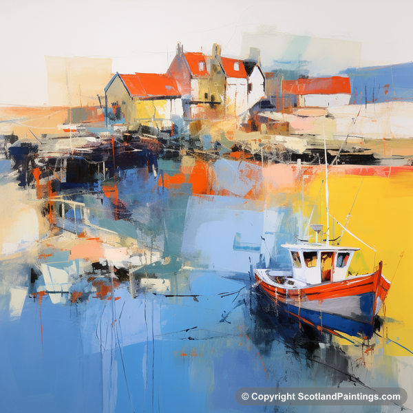 Painting - Lybster Harbour - Scottish Harbours