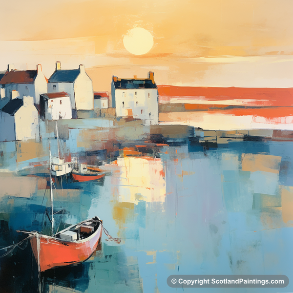 Painting - St Monans Harbour - Scottish Harbours