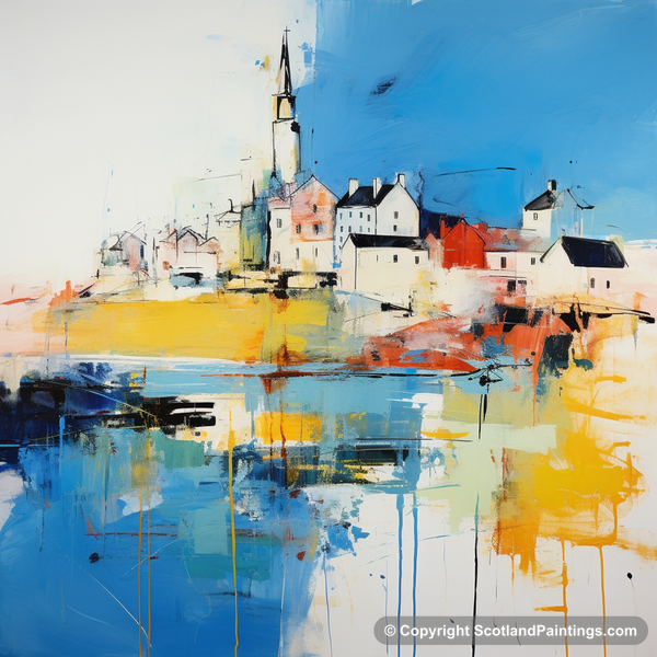 Painting - Macduff Harbour - Scottish Harbours