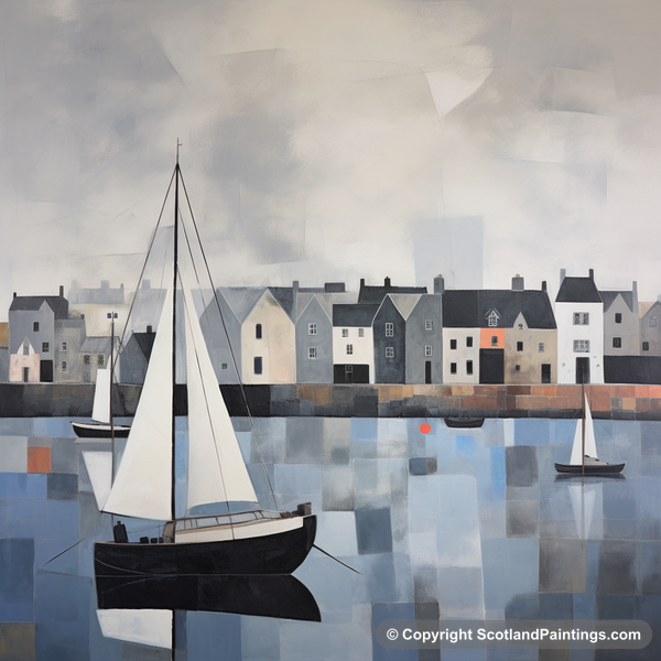 Painting - North Berwick Harbour - Scottish Harbours