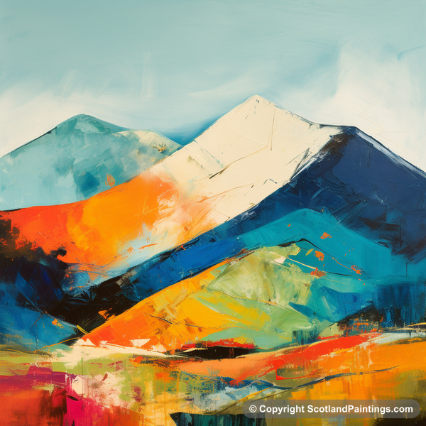 Painting - Meall Garbh - Scottish Munros