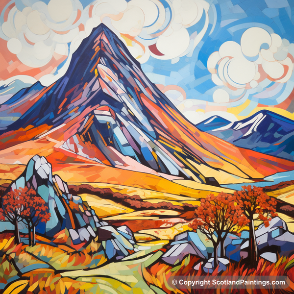 Painting - Stob Dearg - Scottish Munros