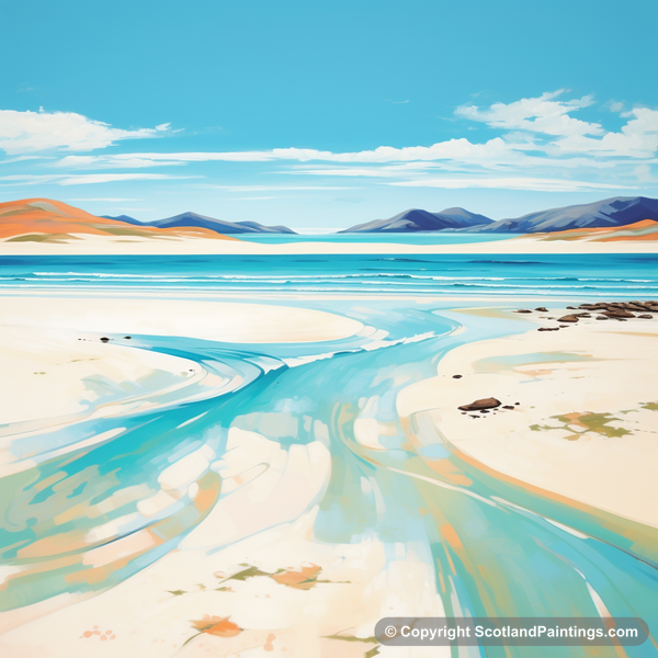 Painting - Luskentyre Beach - Scottish Beaches