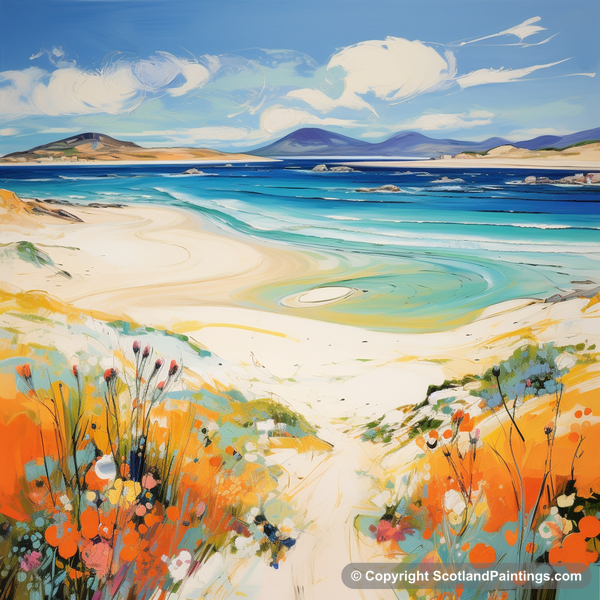 Painting - Luskentyre Beach - Scottish Beaches