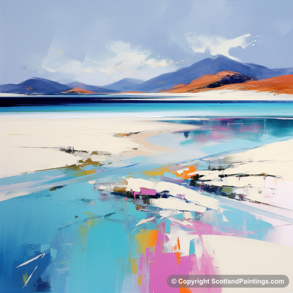 Painting - Luskentyre Beach - Scottish Beaches