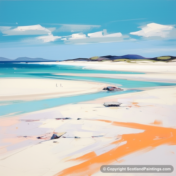 Painting - Luskentyre Beach - Scottish Beaches