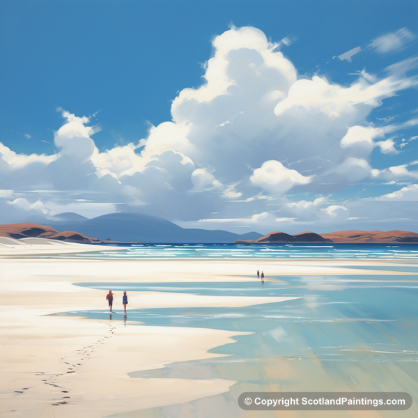 Painting - Luskentyre Beach - Scottish Beaches