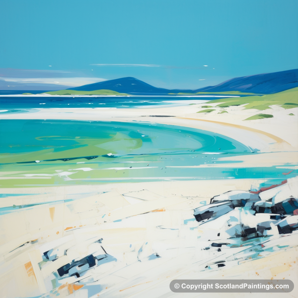 Painting - Luskentyre Beach - Scottish Beaches