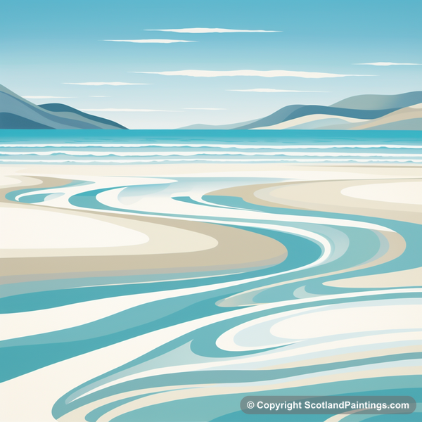 Painting - Luskentyre Beach - Scottish Beaches