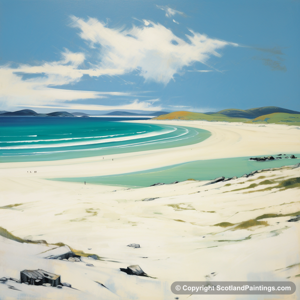 Painting - Luskentyre Beach - Scottish Beaches