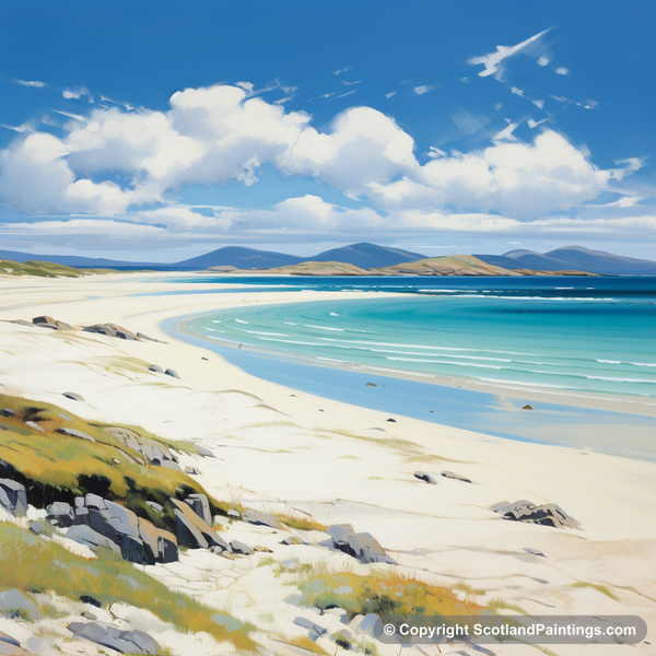 Painting - Luskentyre Beach - Scottish Beaches