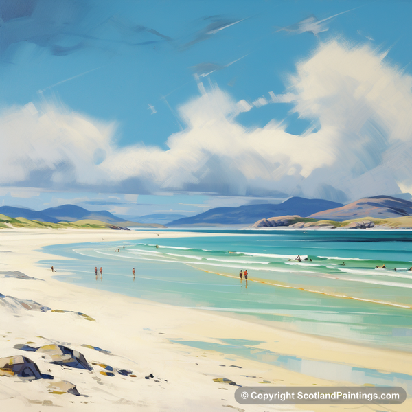 Painting - Luskentyre Beach - Scottish Beaches