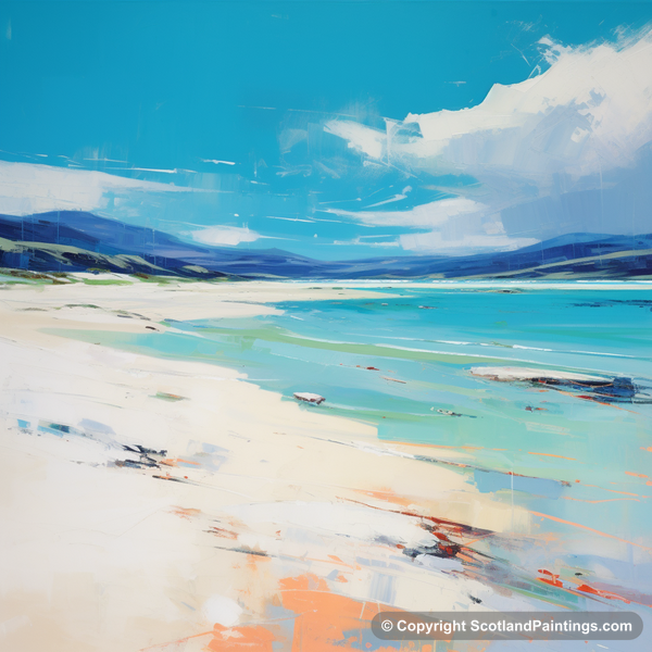 Painting - Luskentyre Beach - Scottish Beaches