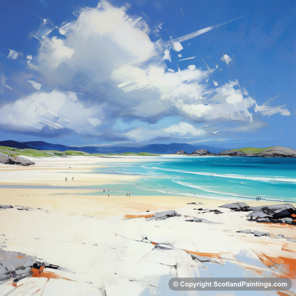 Painting - Luskentyre Beach - Scottish Beaches