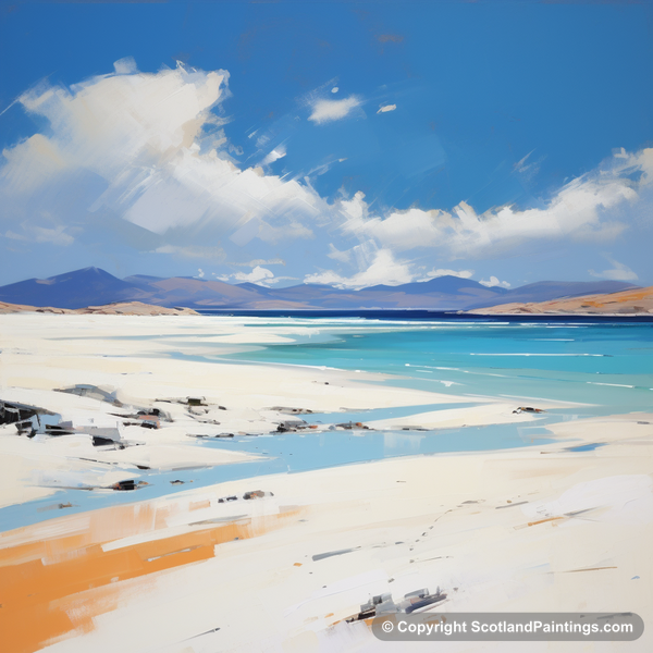 Painting - Luskentyre Beach - Scottish Beaches