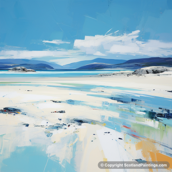 Painting - Luskentyre Beach - Scottish Beaches