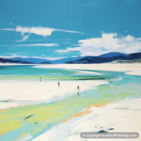 Painting - Luskentyre Beach - Scottish Beaches