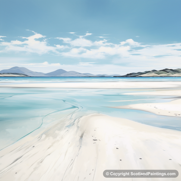 Painting - Luskentyre Beach - Scottish Beaches