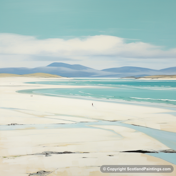 Painting - Luskentyre Beach - Scottish Beaches