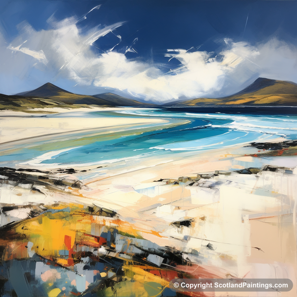 Painting - Luskentyre Beach - Scottish Beaches