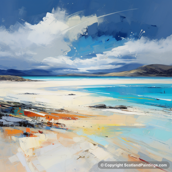 Painting - Luskentyre Beach - Scottish Beaches