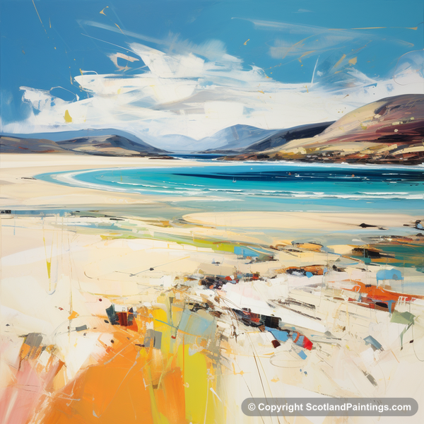 Painting - Luskentyre Beach - Scottish Beaches